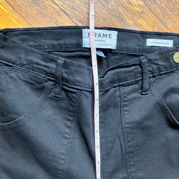 High-waisted long black Frame Denim flare jeans - Picture 5 of 10